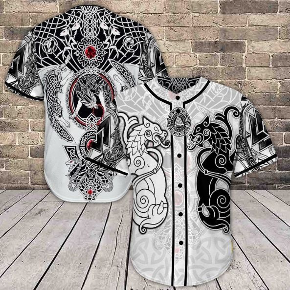 Viking Baseball Shirt 036 Personalized 3d Baseball Jersey