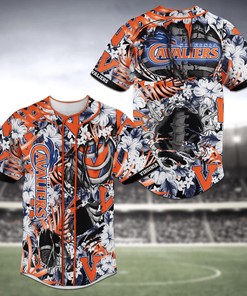 Virginia Cavaliers NCAA Baseball Jersey Shirt Skeleton
