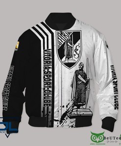 Vitoria SC White Black Bomber Jacket