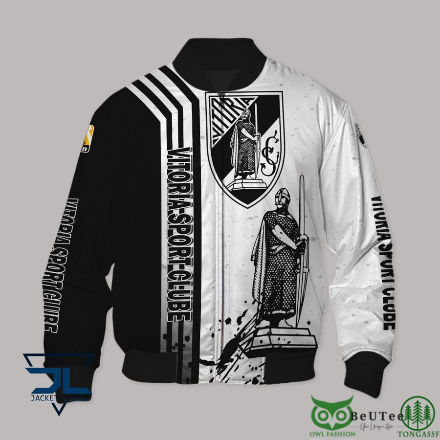 Vitoria SC White Black Bomber Jacket