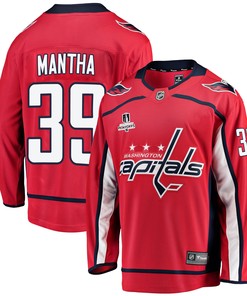 Washington Capitals Anthony Mantha 39 Home 2022 Stanley Cup Playoffs Breakaway Men Jersey - Red