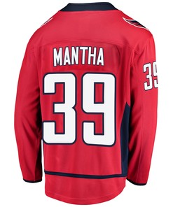 Washington Capitals Anthony Mantha 39 Home 2022 Stanley Cup Playoffs Breakaway Men Jersey - Red