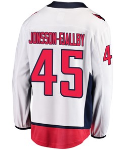 Washington Capitals Axel Jonsson-Fjallby 45 Away 2022 Stanley Cup Playoffs Breakaway Men Jersey - White