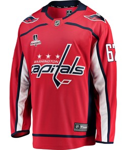 Washington Capitals Carl Hagelin 62 Home 2022 Stanley Cup Playoffs Breakaway Men Jersey - Red