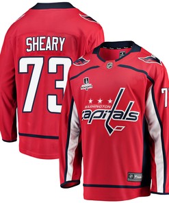 Washington Capitals Conor Sheary 73 Home 2022 Stanley Cup Playoffs Breakaway Men Jersey - Red