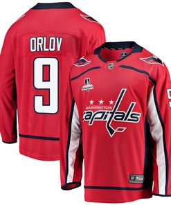 Washington Capitals Dmitry Orlov 9 Home 2022 Stanley Cup Playoffs Breakaway Men Jersey - Red