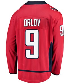 Washington Capitals Dmitry Orlov 9 Home 2022 Stanley Cup Playoffs Breakaway Men Jersey - Red