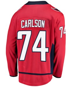 Washington Capitals John Carlson 74 Home 2022 Stanley Cup Playoffs Breakaway Men Jersey - Red
