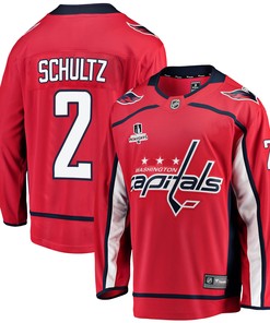 Washington Capitals Justin Schultz 2 Home 2022 Stanley Cup Playoffs Breakaway Men Jersey - Red