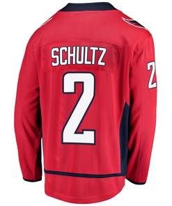 Washington Capitals Justin Schultz 2 Home 2022 Stanley Cup Playoffs Breakaway Men Jersey - Red