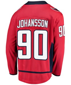 Washington Capitals Marcus Johansson 90 Home 2022 Stanley Cup Playoffs Breakaway Men Jersey - Red