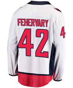 Washington Capitals Martin Fehervary 42 Away 2022 Stanley Cup Playoffs Breakaway Men Jersey - White