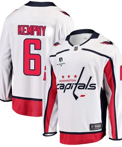 Washington Capitals Michal Kempny 6 Away 2022 Stanley Cup Playoffs Breakaway Men Jersey - White