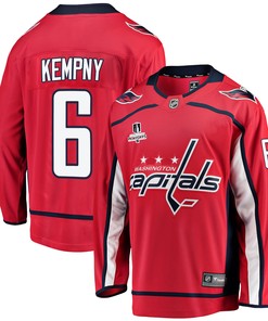 Washington Capitals Michal Kempny 6 Home 2022 Stanley Cup Playoffs Breakaway Men Jersey - Red