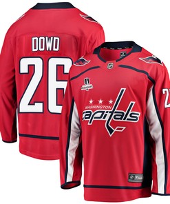 Washington Capitals Nic Dowd 26 Home 2022 Stanley Cup Playoffs Breakaway Men Jersey - Red