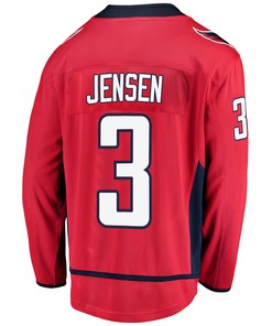 Washington Capitals Nick Jensen 3 Home 2022 Stanley Cup Playoffs Breakaway Men Jersey - Red