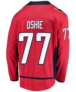 Washington Capitals T. J. Oshie 77 Home 2022 Stanley Cup Playoffs Breakaway Men Jersey - Red