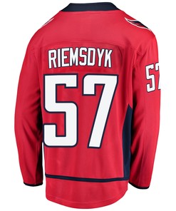 Washington Capitals Trevor van Riemsdyk 57 Home 2022 Stanley Cup Playoffs Breakaway Men Jersey - Red