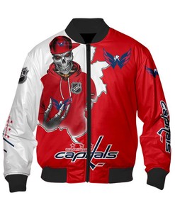 Washington Capitals Varsity Jacket Skull