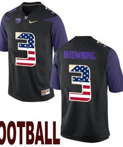 Washington Huskies Black Jake Browning NCAA Football Limited Jersey