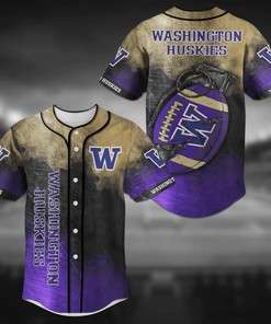 Washington Huskies NCAA Baseball Jersey Shirt Grenade