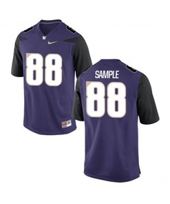 Washington Huskies Purple Drew Sample College Football Jersey