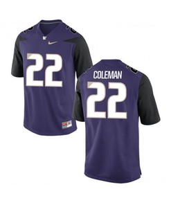 Washington Huskies Purple Lavon Coleman College Football Jersey