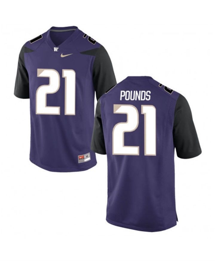 Washington Huskies Purple Quinten Pounds College Football Jersey