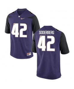 Washington Huskies Purple Van Soderberg College Football Jersey