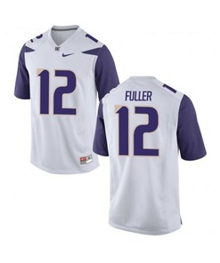 Washington Huskies White Aaron Fuller College Football Jersey