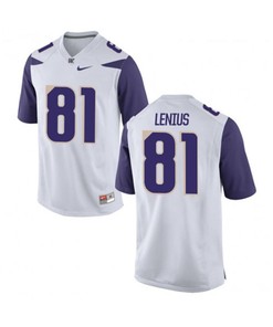 Washington Huskies White Brayden Lenius College Football Jersey