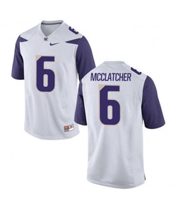 Washington Huskies White Chico McClatcher College Football Jersey