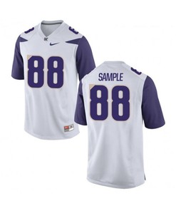 Washington Huskies White Drew Sample College Football Jersey