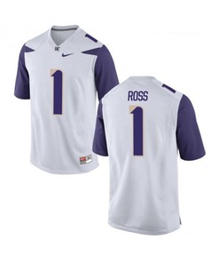 Washington Huskies White John Ross College Football Jersey