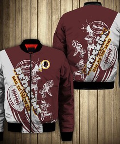 Washington Redskins Men's Jackets Cartoon Athlete Ball Star