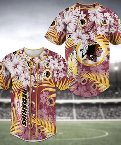 Washington Redskins NFL Baseball Jersey Shirt V5