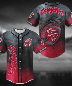 Washington State Cougars NCAA Baseball Jersey Shirt Grenade