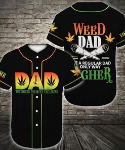 Wee Dad The Smoker The Myth The Legend Personalized 3d Baseball Jersey