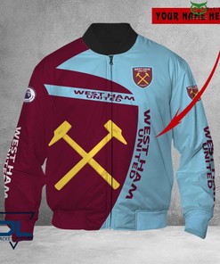 West Ham United FC Custom Name Edition Bomber Jacket