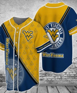 West Virginia Mountaineers NCAA Baseball Jersey Shirt For Fans