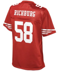 Weston Richburg San Francisco 49ers Nfl Pro Line Womens Team Color Player Jersey - Scarlet