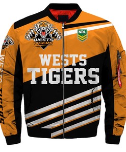 Wests Tigers Jacket 3D Full-zip Jackets