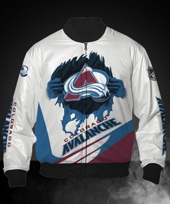 White Colorado Avalanche Jacket Print 3D