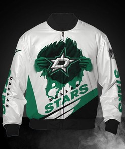 White Dallas Stars Jacket Print 3D