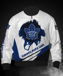 White Toronto Maple Leafs Jacket Print 3D