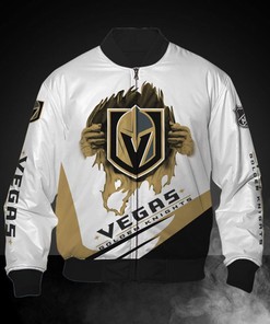White Vegas Golden Knights Jacket Print 3D