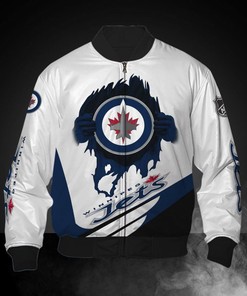 White Winnipeg Jets Jacket Print 3D