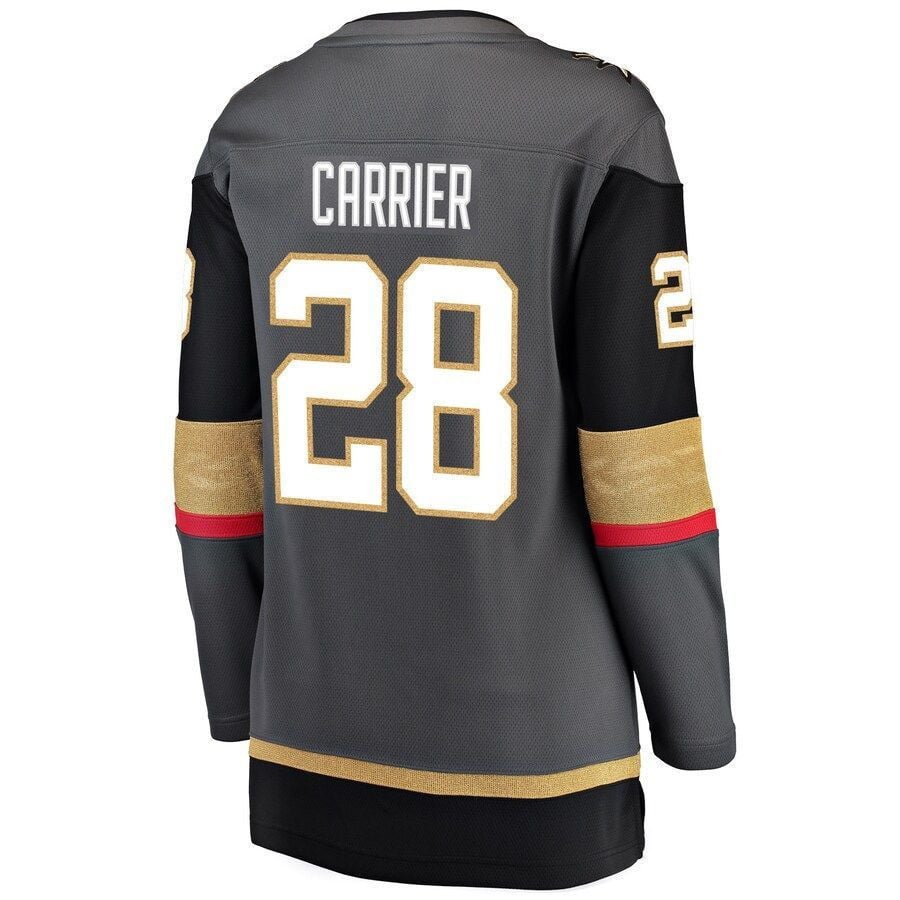William Carrier Vegas Golden Knights Women's Breakaway Player Jersey - Black