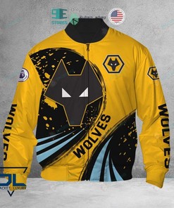Wolverhampton Wanderers FC Gold Bomber Jacket
