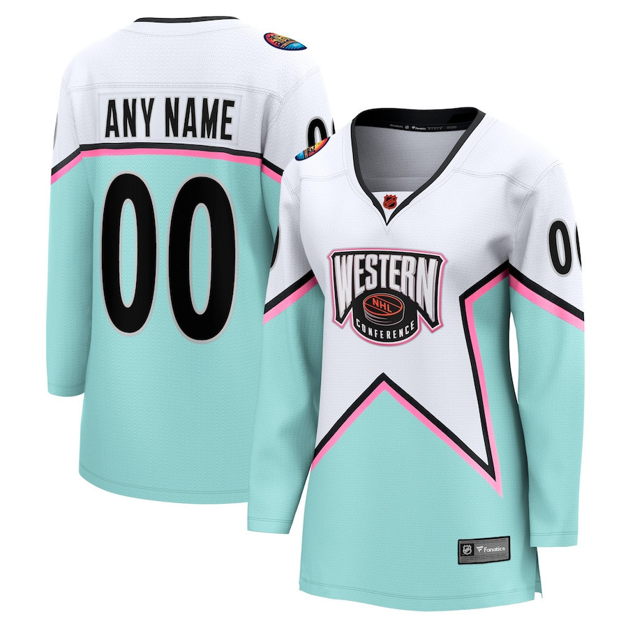 Women's 2023 NHL All-Star Game - Western Conference Custom Jersey - White